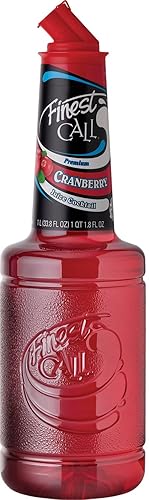 Finest Call Premium Cranberry Juice Cocktail Drink Mix, 1 Liter Bottle (33.8 Fl Oz)