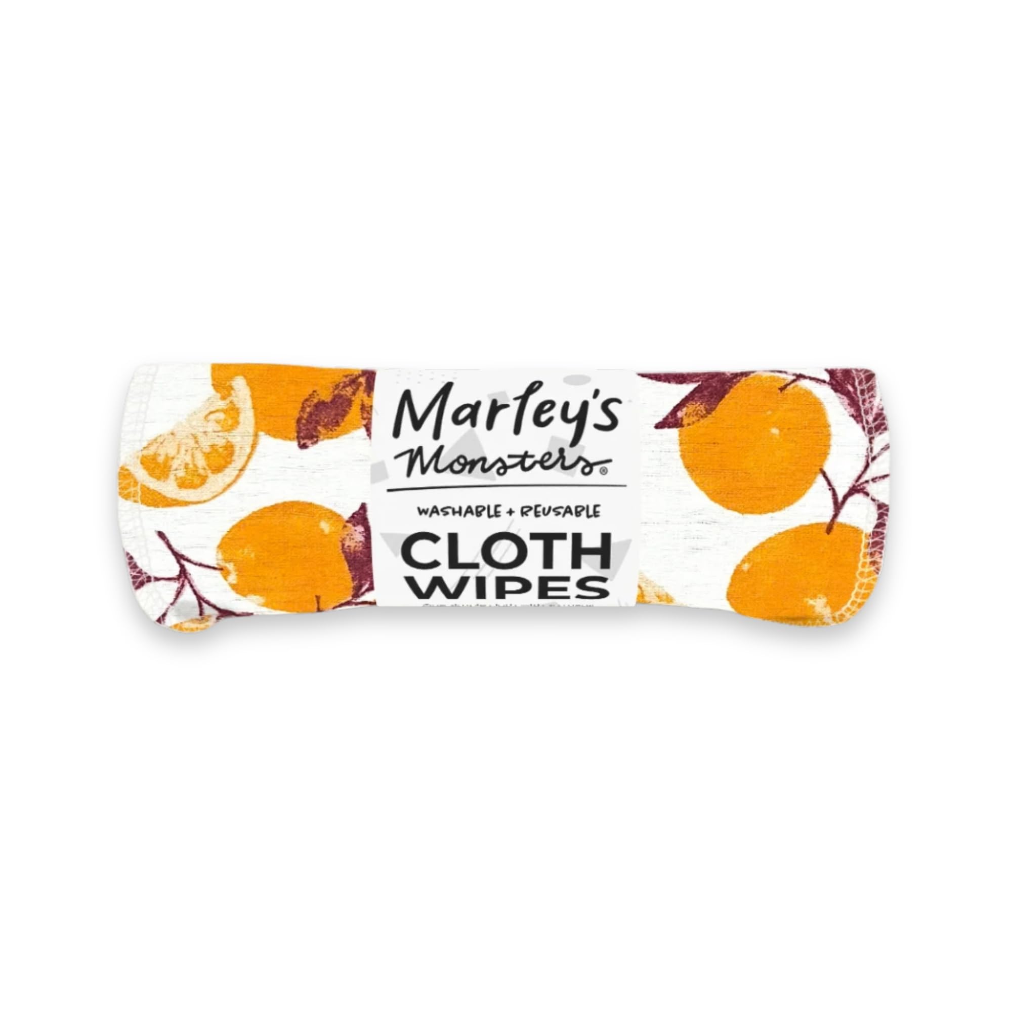 Marley's Monsters Cloth Wipes in Colorful Prints - 100% Cotton Flannel Reusable Wipes, 7x8in, Sustainable Multi-Purpose for Baby Care, Tissues