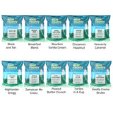 Gourmet Flavored Coffee Sampler Pack - 10 Bags of Unique Flavored Coffees - 100% Specialty Grade 1 Arabica -1.5 oz Full-Pot Bags - Roasted by Door
