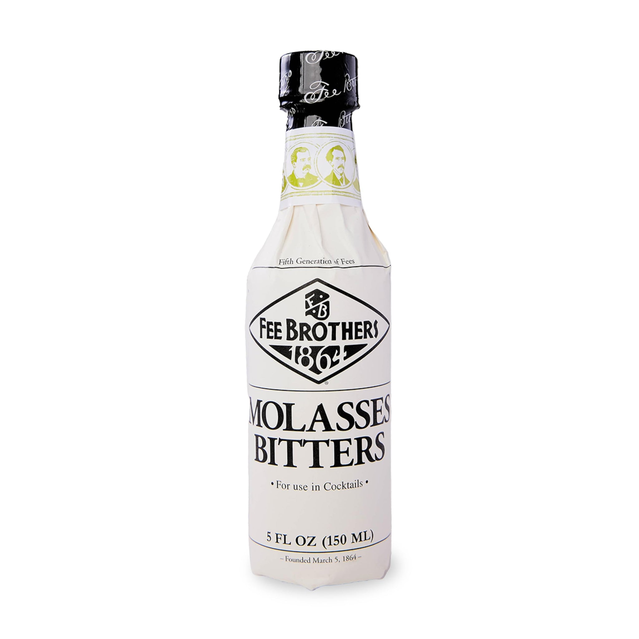 Fee Brothers Molasses Cocktail Bitters - Aromatic Cocktail Mixer & Concentrated Flavoring, Gluten Free, Vegan-Friendly, 5 fl oz