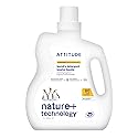 ATTITUDE Liquid Laundry Detergent, EWG Verified, HE Compatible, Plant-Based & Vegan, Natural Laundry Soap, Citrus Zest, 80 Loads, 67.6 Fl Oz