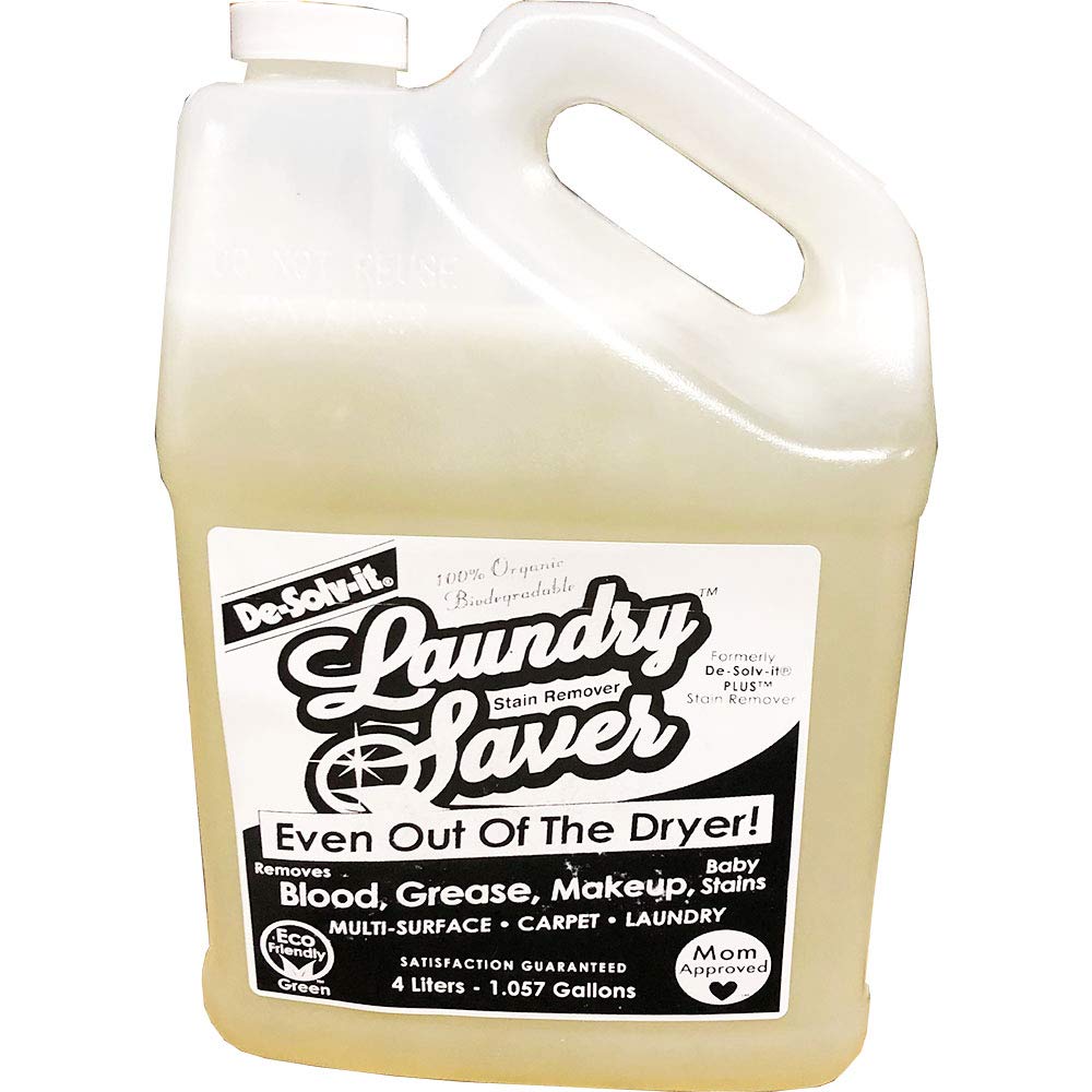 De-solv-it Laundry Saver Stain Remover - Powerful Laundry Stain Remover for Clothes - Gallon
