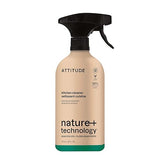 ATTITUDE Kitchen Cleaner Spray, EWG Verified, Degreaser Spray to Cut Grease & Grime, Plant-Based & Vegan, Lavender & Rosemary, 26 Fl Oz