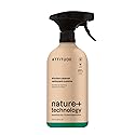 ATTITUDE Kitchen Cleaner Spray, EWG Verified, Degreaser Spray to Cut Grease & Grime, Plant-Based & Vegan, Lavender & Rosemary, 26 Fl Oz