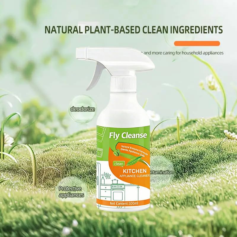 Fly Cleanse FlyCleanse Spray, FlyCleanse Kitchen Cleaner, Electrolyzed Ion Kitchen Cleaner Spray, Natural Enzyme Formula Liquid Cleaner for Household