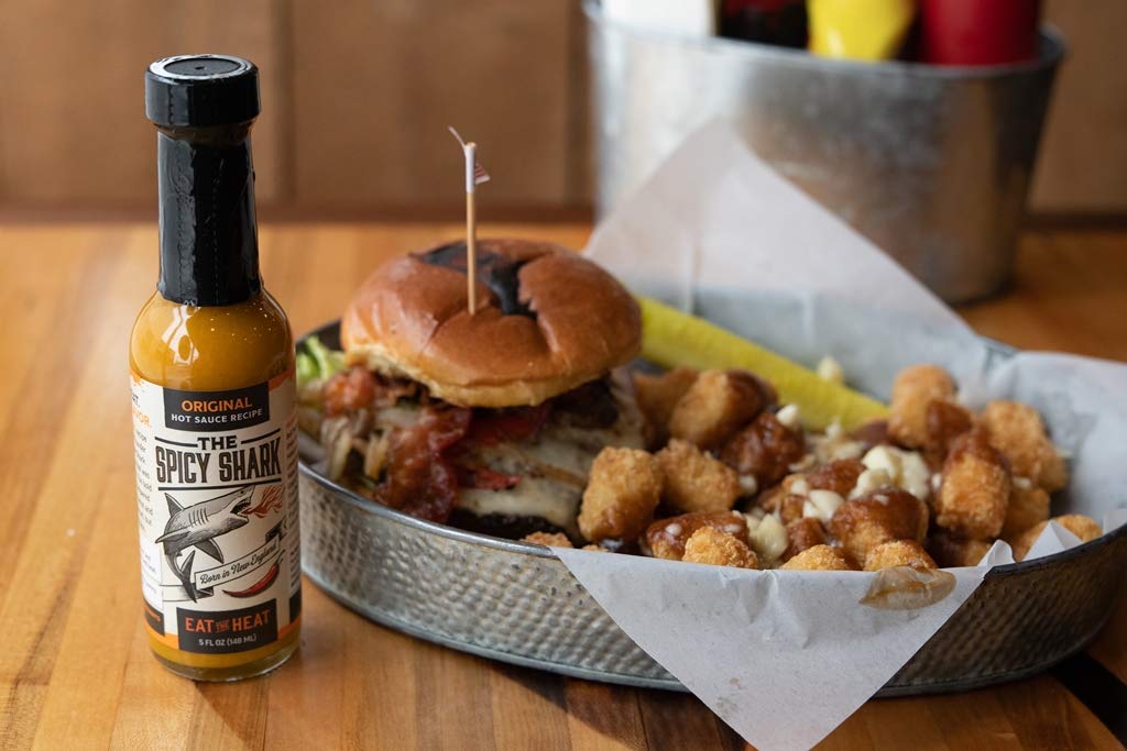 The Spicy Shark Original Hot Sauce - Vegan, Gluten Free and Made in the USA - Brand Featured on Hot Ones