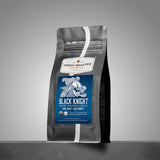 Fresh Roasted Coffee, Organic Black Knight Water-Processed Decaf Whole Bean Coffee, Dark Roast, USDA Organic, Kosher, 12 oz