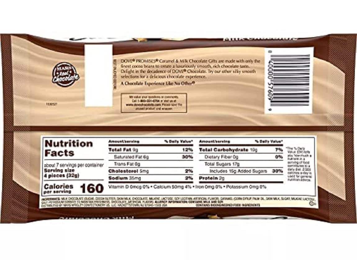 Dove Holiday Promises Silky Smooth Caramel & Milk Chocolate - 7.94oz