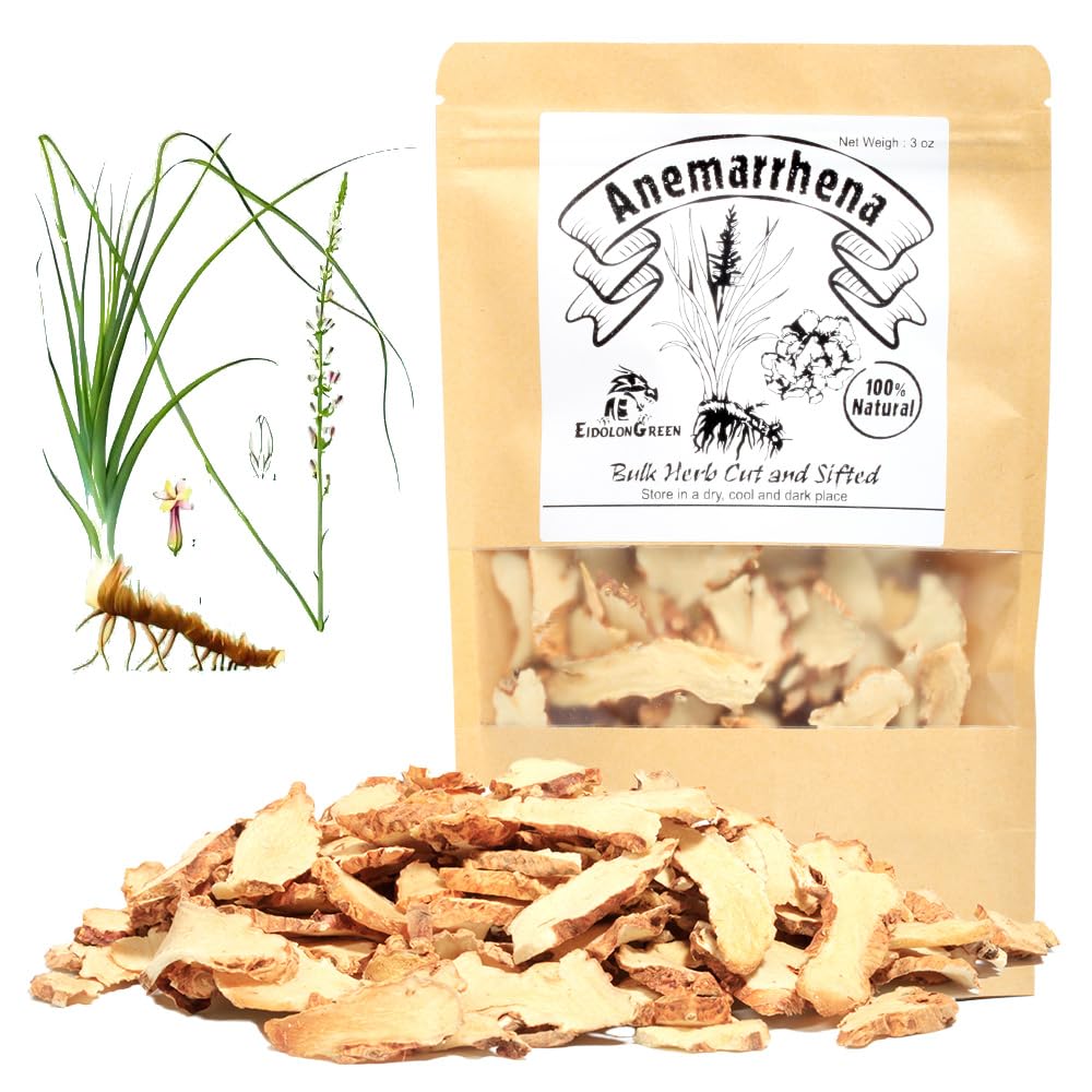 EidolonGreen Anemarrhena (Anemarrhena asphodeloides/Zhi Mu/??) Dried Rhizome 3 Oz (88g)