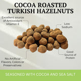 Otto Nuts - Cocoa Roasted Turkish Hazelnuts, Non-GMO Naturally Vegan Snack, Good Source of Protein | 5 OZ with Resealable Bag