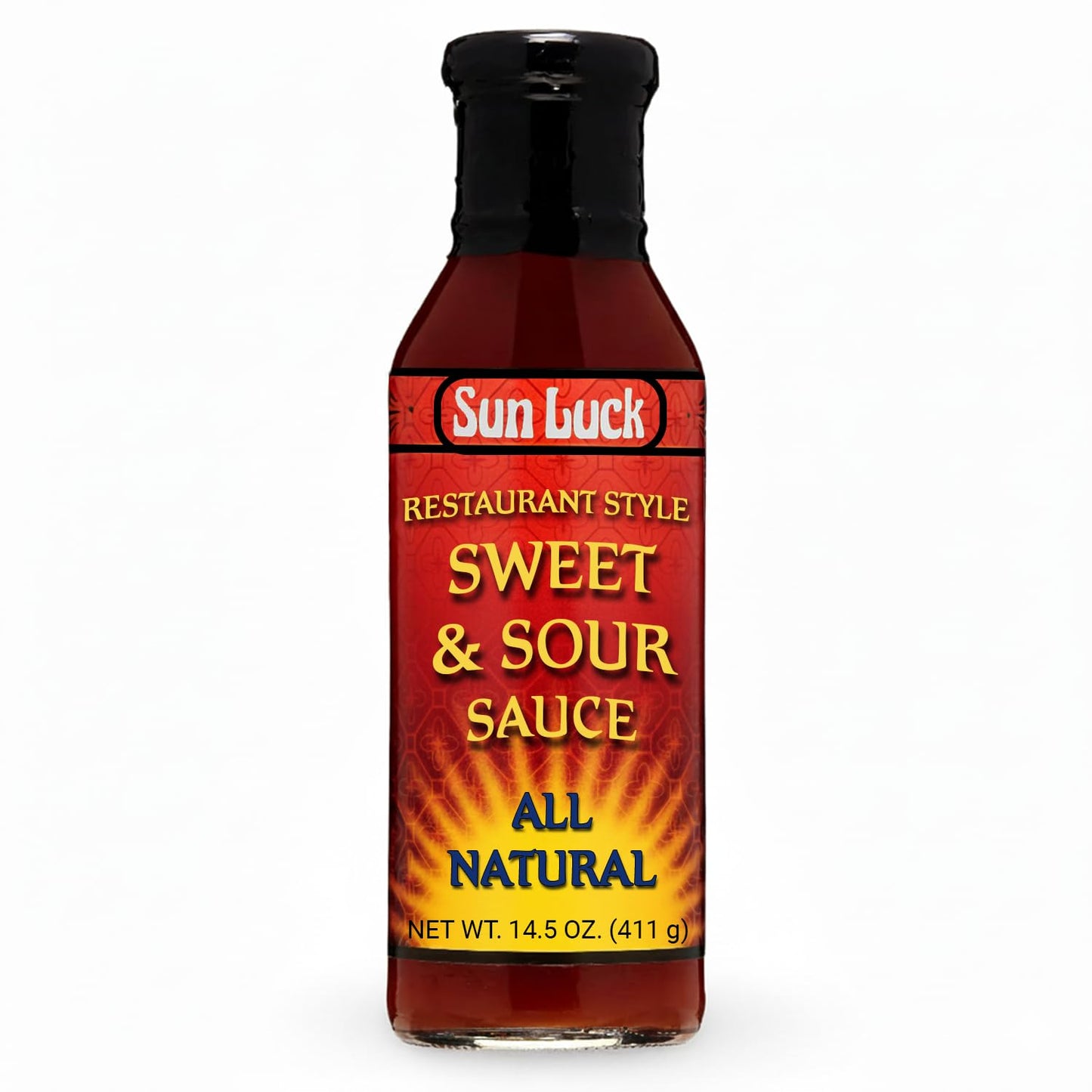 Sun Luck Restaurant Sweet & Sour Sauce 14.5 oz Bottle - Classic Sweet-Tangy Dipping Sauce for Egg Rolls & Appetizers; Great Marinade & Glaze