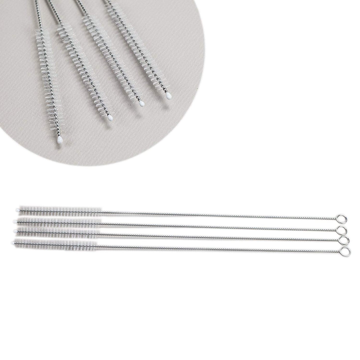 HUJI Stainless Steel Straws Cleaning Brush Perfect for Reusable Tumbler Straws (2 Brushes)