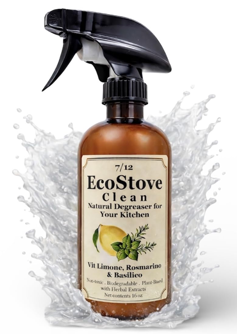 Herbal Scent Stove & Oven Cleaner - Spray, Wait & Wipe | Plant-Based Heavy-Duty Kitchen Degreaser Spray - Non-Toxic, Fume-Free Oven Cleaner | Safe