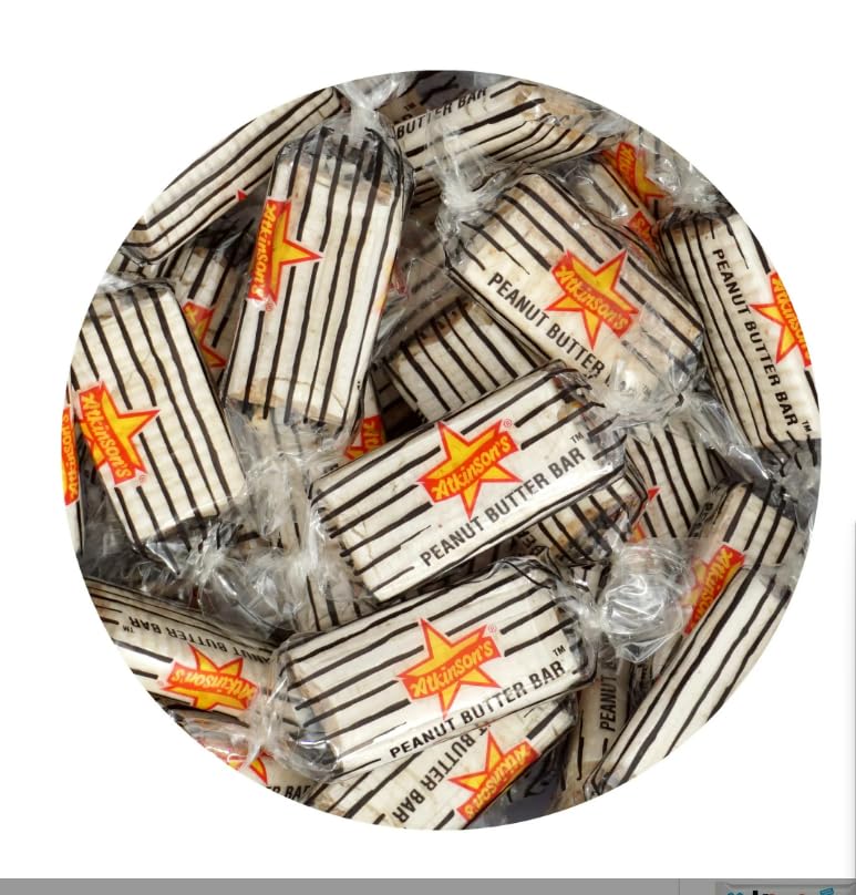 Mother Bears Candy Classic Peanut Butter Bars, White Cream Colored, Individually Wrapped Candy, 2 Pound Bulk Pack