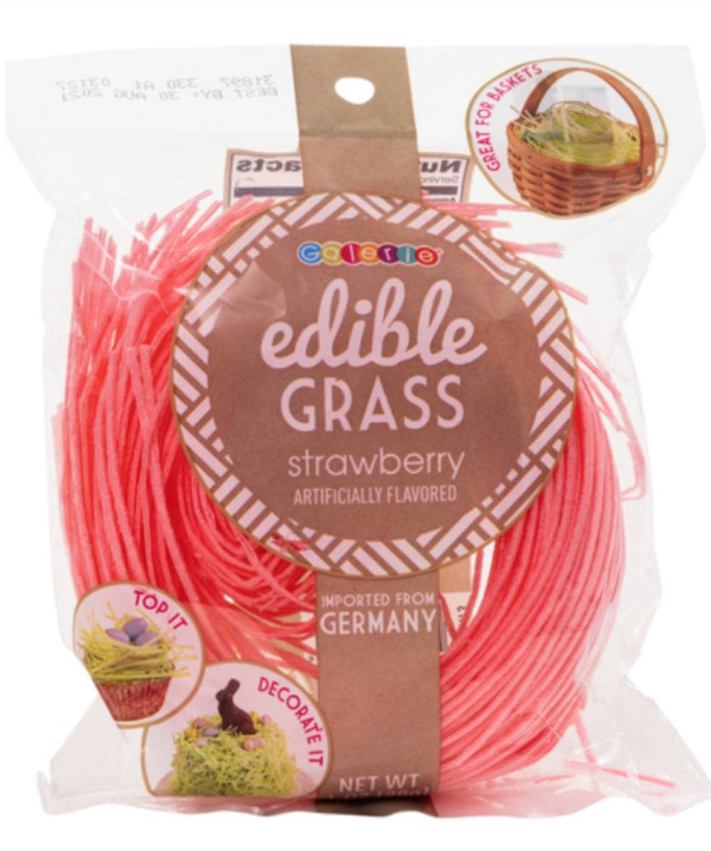 Grandys Candys Edible Easter Grass- Green Apple, Blueberry, Strawberry, & Multi Flavored Bundle-Fun and Delicious Way to Complete Your Easter Baskets