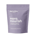 Nora Nourish Organic Pregnancy Tea - Red Raspberry Leaf Herbal Blend for Third Trimester, Postpartum & Women's Health - Caffeine-Free Loose Leaf Tea