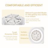 Scienbeauty Fabric Shaver Fuzz Remover Rechargeable, Electric Lint Remover with Light, Sweater Shaver with Stainless Steel 6-Blades, Dual Protection