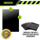 Aluf Plastics PG6-9560 Heavy Duty 95 - 96 Gallon Trash Can Liners - (Huge 50 Pack) - 2.0 MIL Thick Garbage Bags for Toter, Contractors, Lawn, Leaf