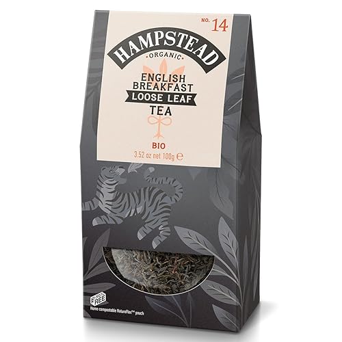 Organic English Breakfast Leaf Tea Pouch 100 Grams