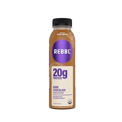 Rebbl Organic Dark Chocolate Protein Elixir, 12 FZ