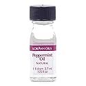 LorAnn Peppermint Oil SS Natural Flavor, 1 dram bottle (.125 fl oz - 3.7ml - 1 teaspoon)