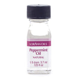 LorAnn Peppermint Oil SS Natural Flavor, 1 dram bottle (.125 fl oz - 3.7ml - 1 teaspoon)