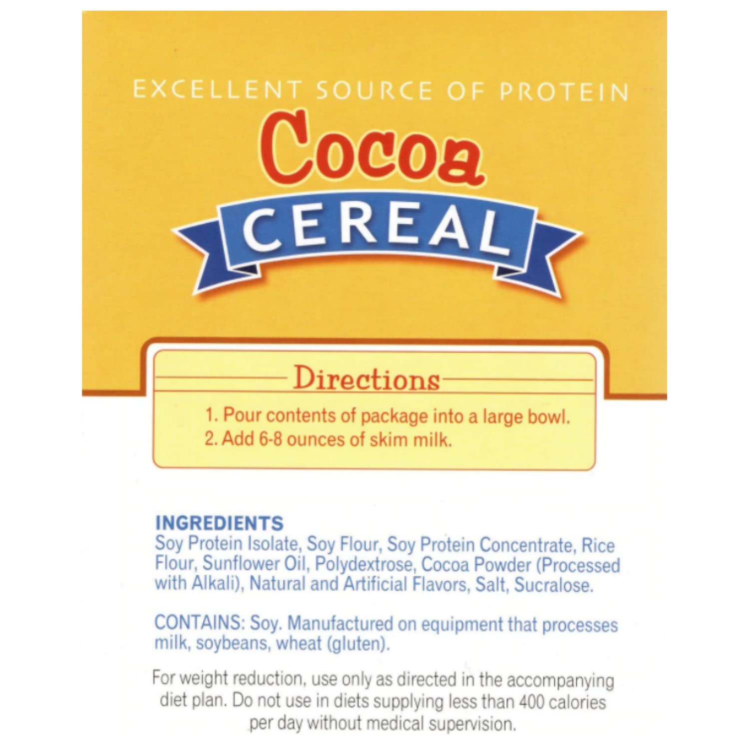 FITWISE - High Protein Cereal, 15g Protein, Low Sugar, Ideal Protein Compatible, 5 Servings Per Box (Cocoa)