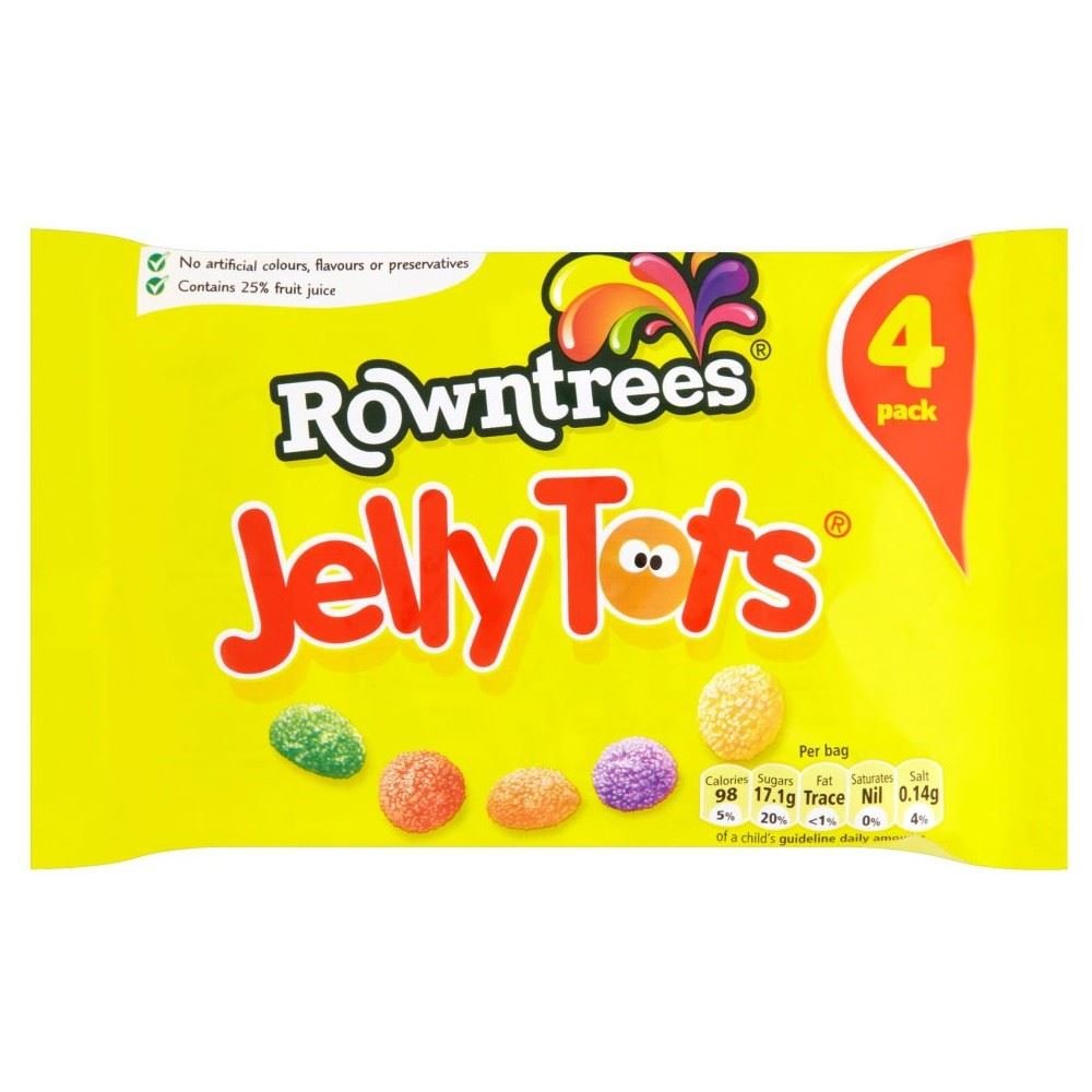 Rowntree's Jelly Tots (4x28g) - Pack of 2