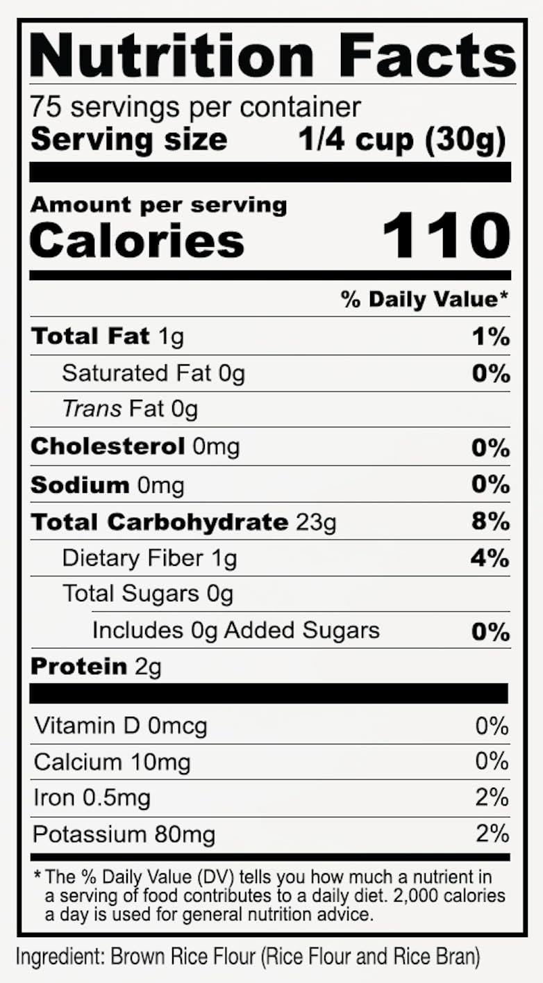 Anthony's Brown Rice Flour, 5 lb, Gluten Free, Non GMO, Product of USA, Vegan