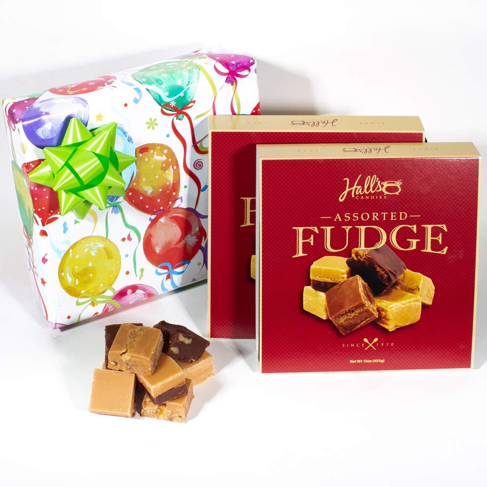 Birthday Balloons Fudge Gift Box, 2 Pounds Fudge(Assorted)