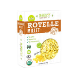 Big Green Organic Food - Organic Mini Millet Rotelle Pasta, Gluten-Free, Non-GMO, Vegan, Plant-Based, Kids' Favorite, 8.8 oz (1 Box)