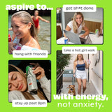 ASPIRE® Strawberry Watermelon, Healthy Energy Drink 80mg Natural Caffeine, Zero Sugar No Carbs Keto Friendly, 24 Pack Green Tea Sugar Free Drink Low