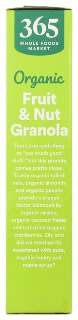 365 by Whole Foods Market, Organic Granola Fruit And Nut, 17 Ounce
