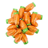 24 Pounds Easter Carrots Milk Chocolate - Multicolor Foil Wrapped Chocolates in Easter Egg Gift Box, Kosher Certified Dairy, Easter Basket Stuffers