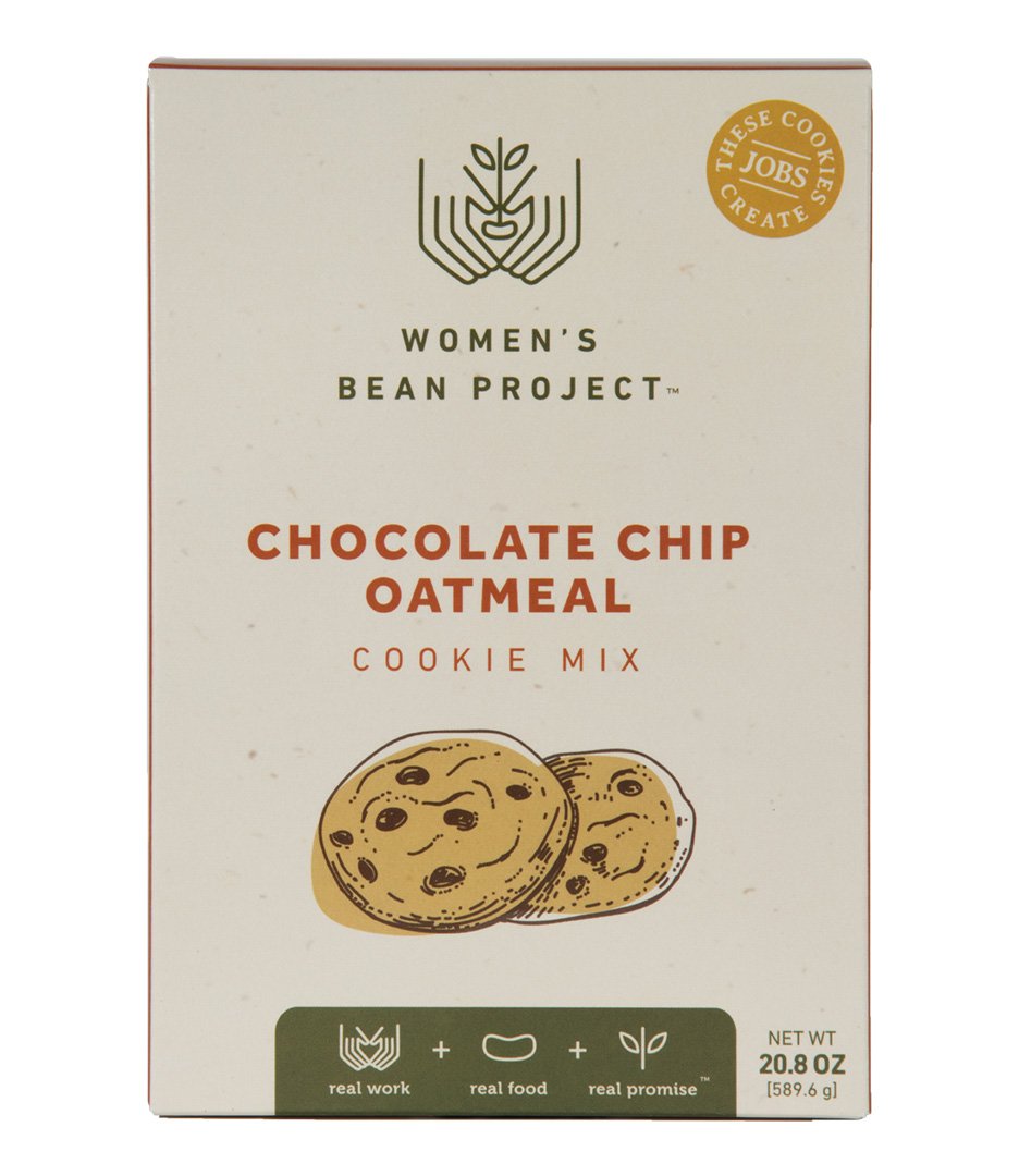 Women's Bean Project Gift Bundle with Snickerdoodle and Chocolate Chip Oatmeal Cookie, 2 Items