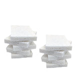 Zobilin Cellulose Sponges, Heavy Duty Scrub for Kitchen, Compressed for Tough Messes Without Scratching (10 Pack, White)