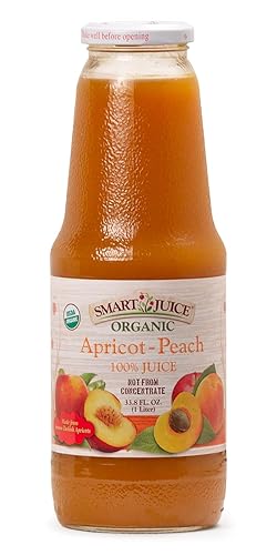 Smart Juice Organic Apricot Peach Juice - 33.8 fl oz (1L) - (Pack of 6)