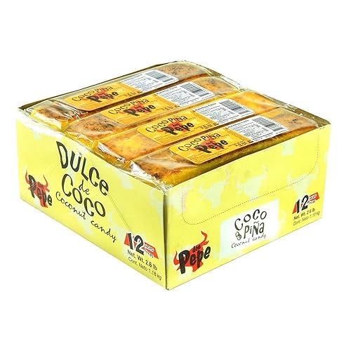Don Pepe Coco Pina Coconut Bar, 3.5 Oz, 12 Count (Pack of 1) - SUGAR CANDY - ETHNIC