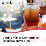 Mayde Popping Boba Pearls, Strawberry Boba Popping Pearls, Bursting Balls for Drinks, Desserts, & Breakfast Bowls, Strawberry Flavor, 7 Pounds