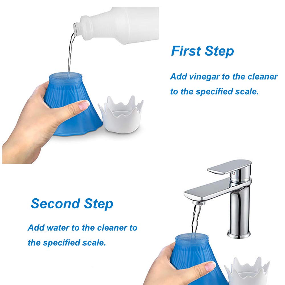 ZOSTLAND Volcano Microwave Cleaner- Microwave Oven Steam Cleaner,High Temperature Steamer Easily Crud in Minutes Steam Cleans and Disinfects