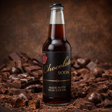 Rocket Fizz Chocolate Soda Flavor | Cane Sugar | Craft Soda Pop Drinks | 12 oz in Glass Bottle (Single Bottle)