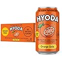 HYODA Orange Soda, Gluten Free and Vegan Sparkling Electrolyte Drink, Made with Organic Orange Juice, Celtic Salt, and Calcium, Keto, Zero Sugar