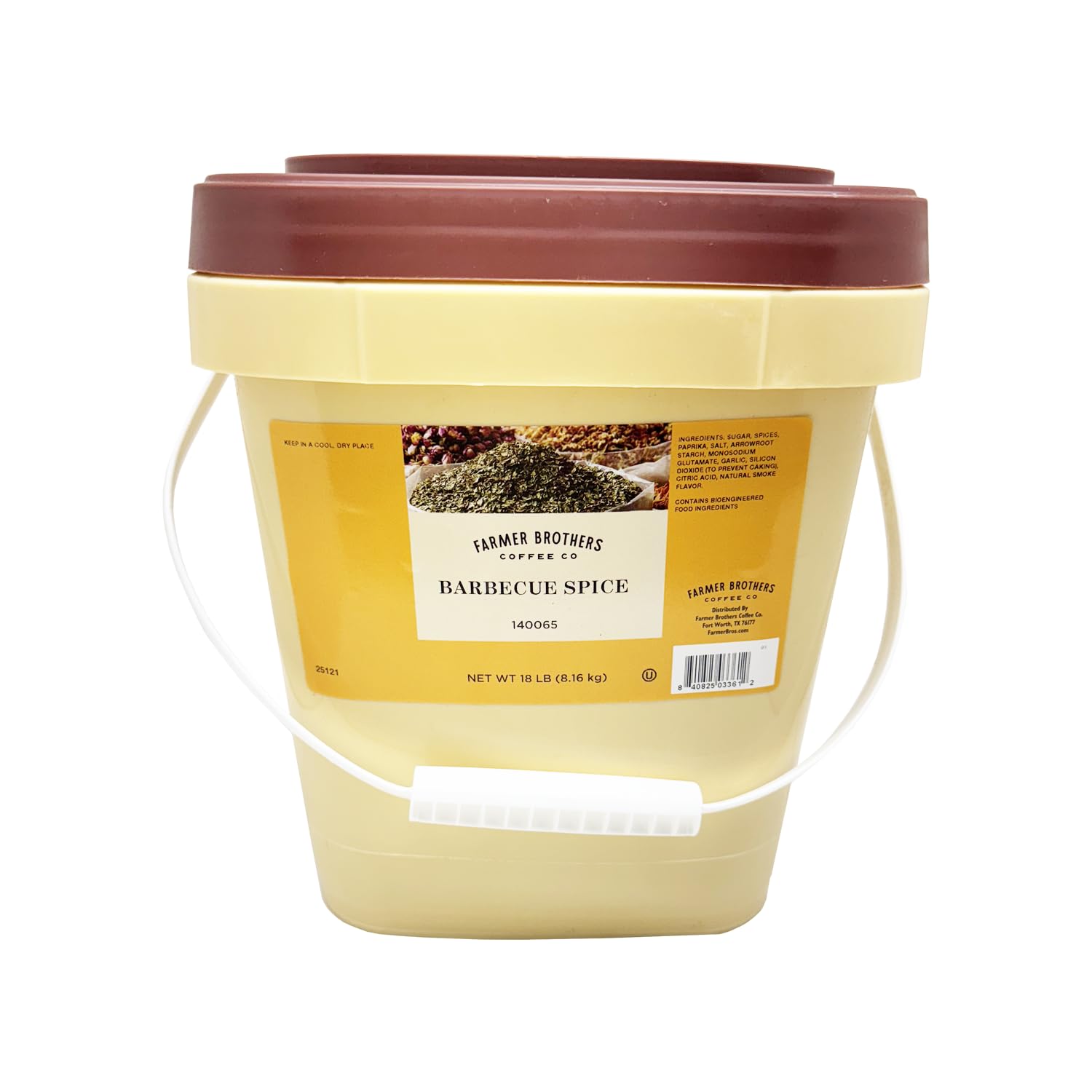 Farmer Brothers Barbecue Spice, 18 lb Bulk Container - Bold BBQ Seasoning with Natural Smoke Flavor