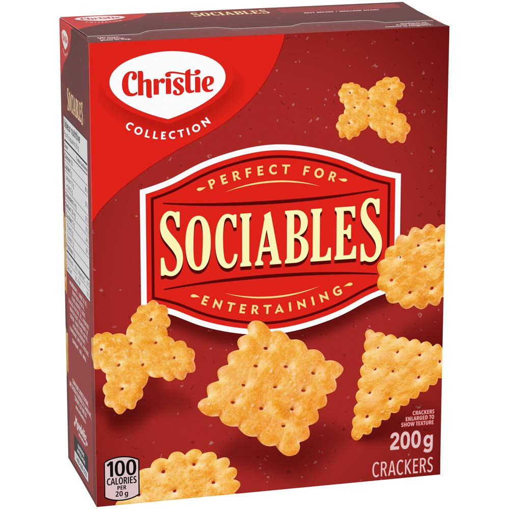Christie SOCIABLES Crackers, 200g/7.1oz. Box