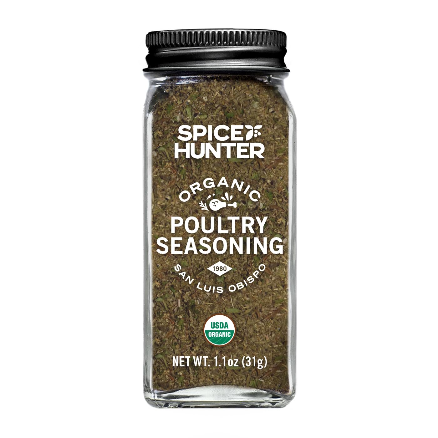 Spice Hunter The Seasoning Organic Jar, poultry, 1.1 Ounce