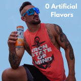 NoProof Energy Seltzer, Orange Citrus- 100% Naturally Flavored, Natural Green Tea Caffeine + Electrolytes, 0 Sugar, 0 Calories, 0 sucralose, 0