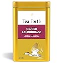 Tea Forte Ginger Lemongrass Premium Loose Leaf Caffeine-Free Herbal Tea Blend Canister, Makes 35-50 Cups