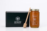 100% Authentic, USA - Made Raw Unfiltered Gourmet Honey Gift Box with Dipper by Pure Southern Honey [ 1 lb] - Unheated - Non - GMO, No Additives, All
