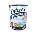 Enterex Diabetic Ready-to-Mix Nutritionally Complete Powder - No Added Sugar, Gluten Free, Vanilla Flavor, 400g (7 Servings)