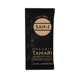 San-J Organic Tamari Soy Sauce, Gluten Free, Portion Packets, 1/4oz, 50 Pk